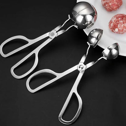 Stainless Steel Meat Ball Maker Tool Clip Round Rice Ball Shaper Spoon Meatball Making Mold Non Stick Stuffed Kitchen Gadget