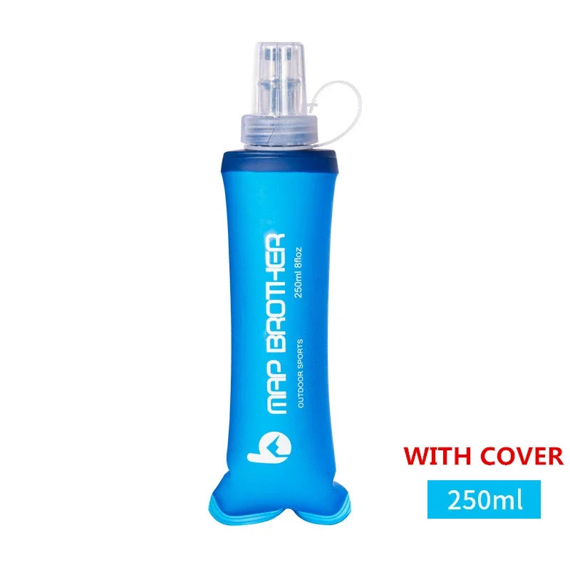 MAP BROTHER S001 S002 250ml 500ml Soft Flask Folding Collapsible Water Bottle TPU Free For Running Hydration Pack Waist Bag Vest