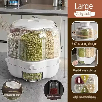 360 Degree Rotating Grain Storage Container Sealed Insect Proof