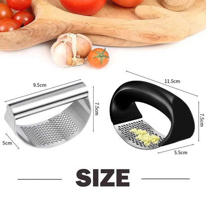 Garlic Press Rocker Stainless Steel Garlic Crusher Dishwasher Safe Rust Proof Garlic Mincer Tool for Kitchen Gadgets