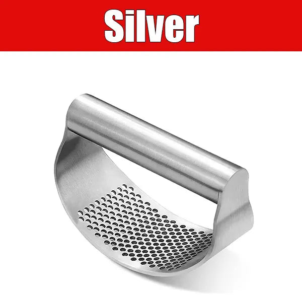 Garlic Press Rocker Stainless Steel Garlic Crusher Dishwasher Safe Rust Proof Garlic Mincer Tool for Kitchen Gadgets