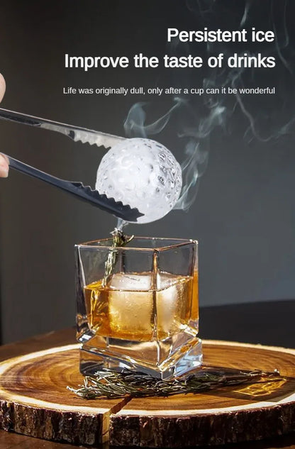 Golf Silicone Ice Ball Round Mold Whiskey Special 4 Golf Ice Grid Mold Kitchen Tools Reusable Whiskey Ice Mold Ball Ice Moulds