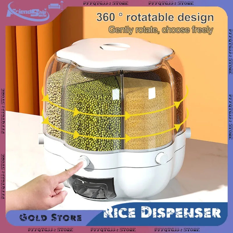 360 Degree Rotating Grain Storage Container Sealed Insect Proof