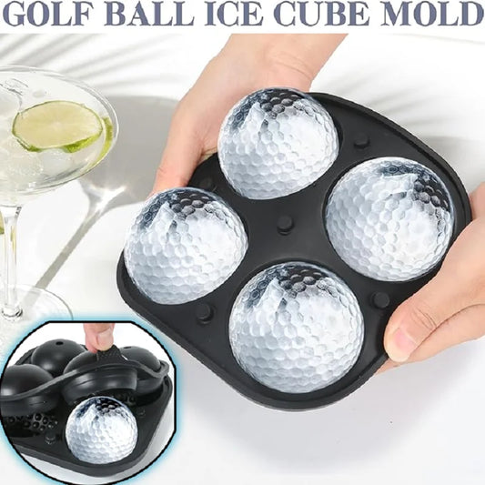 Golf Silicone Ice Ball Round Mold Whiskey Special 4 Golf Ice Grid Mold Kitchen Tools Reusable Whiskey Ice Mold Ball Ice Moulds