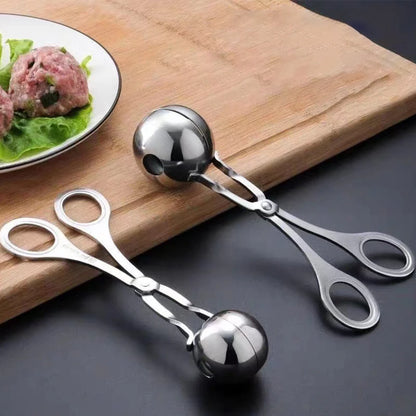 Stainless Steel Meat Ball Maker Tool Clip Round Rice Ball Shaper Spoon Meatball Making Mold Non Stick Stuffed Kitchen Gadget